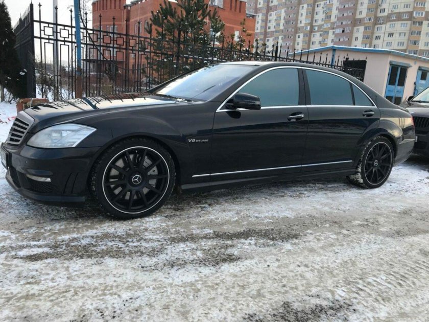 Мерседес w221 черный
