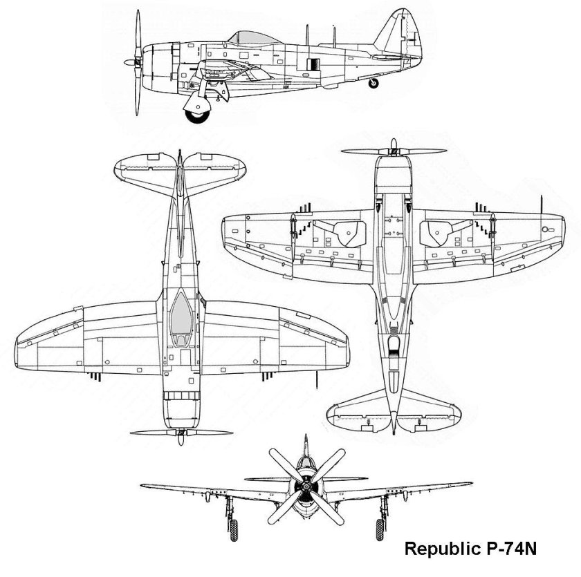 P-47 Thunderbolt чертежи