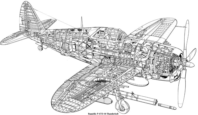 P-47 Thunderbolt чертежи
