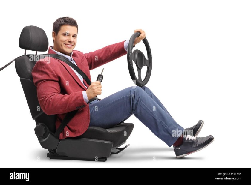 Мужчина с рулем