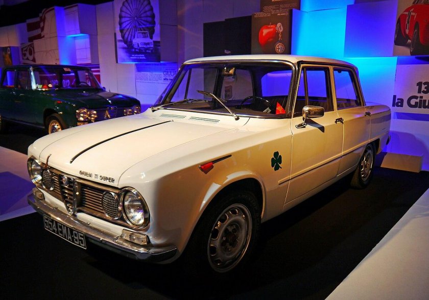 Alfa Romeo Giulia ti super of 1964, the first Production car to Wear the Quadrifoglio