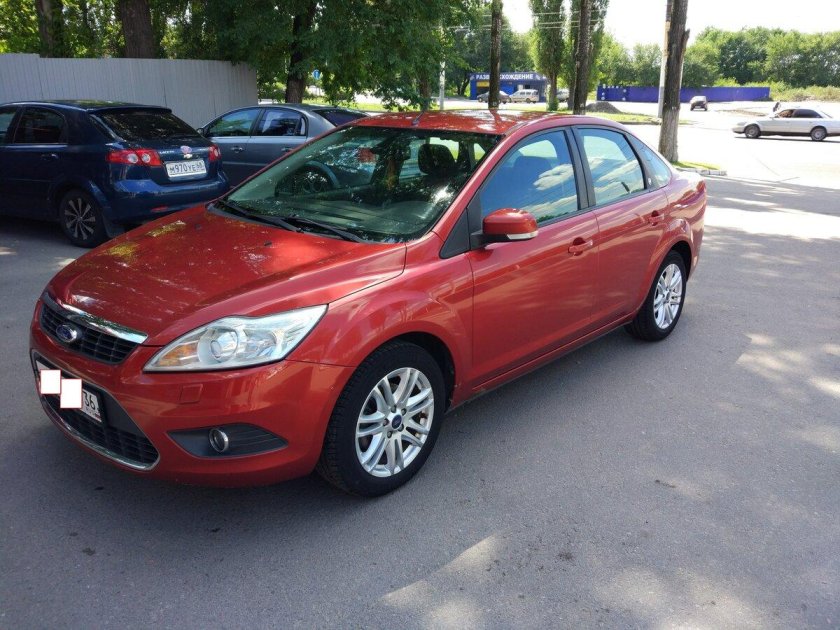 Форд фокус 2 Рестайлинг красно оранжевый