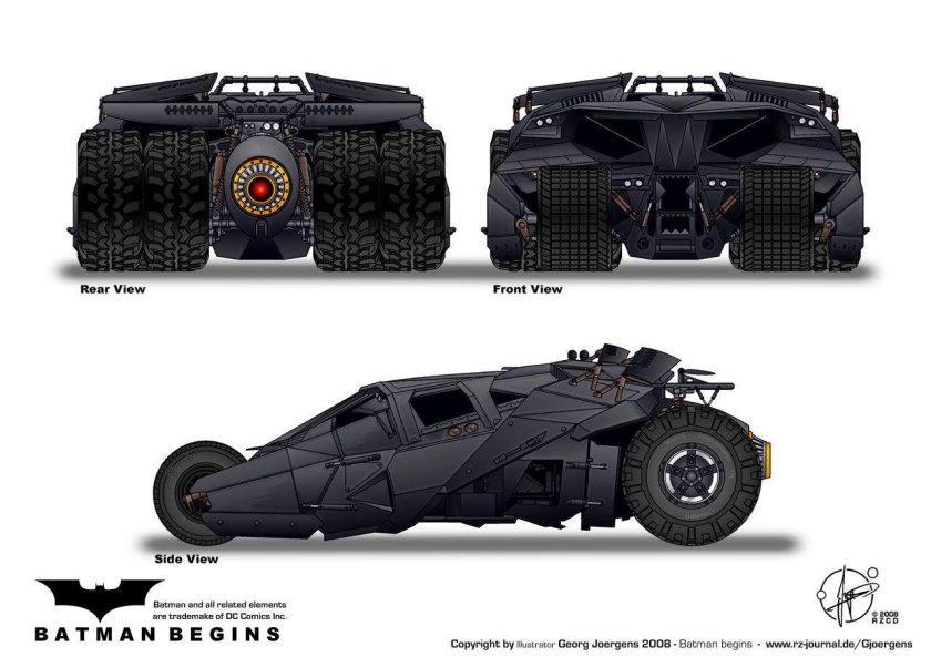 Бэтмобиль тумблер темный рыцарь