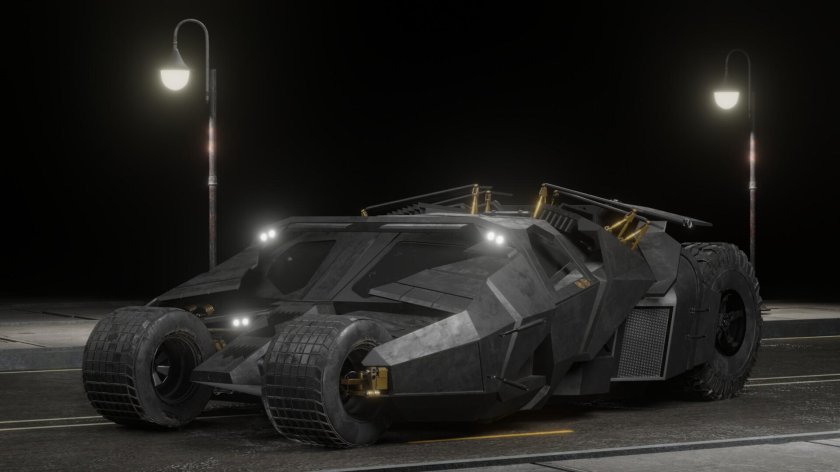 Бэтмобиль киберпанк
