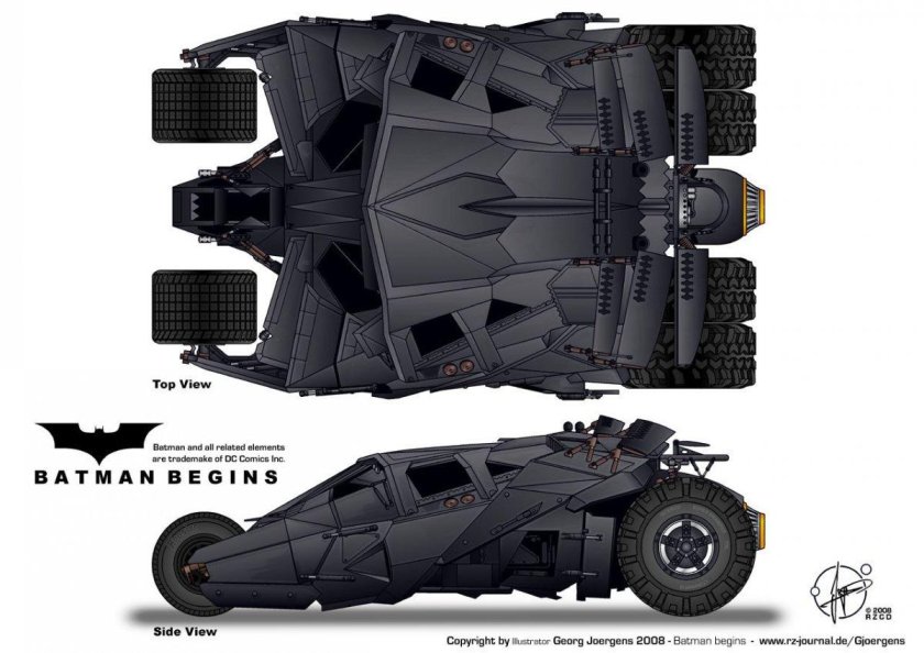 Бэтмобиль из темного рыцаря