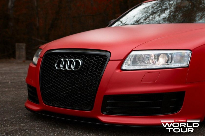 Ауди а6 с6 красная