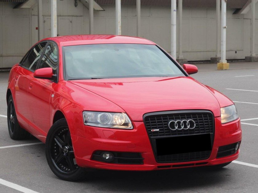 Ауди а6 красная