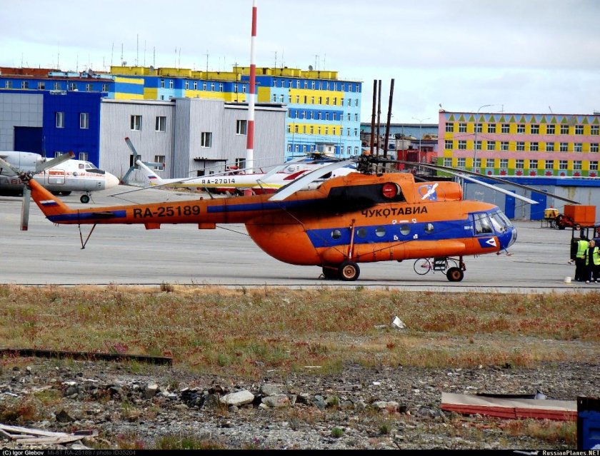 Вертолёт ми 8 ЧУКОТАВИА