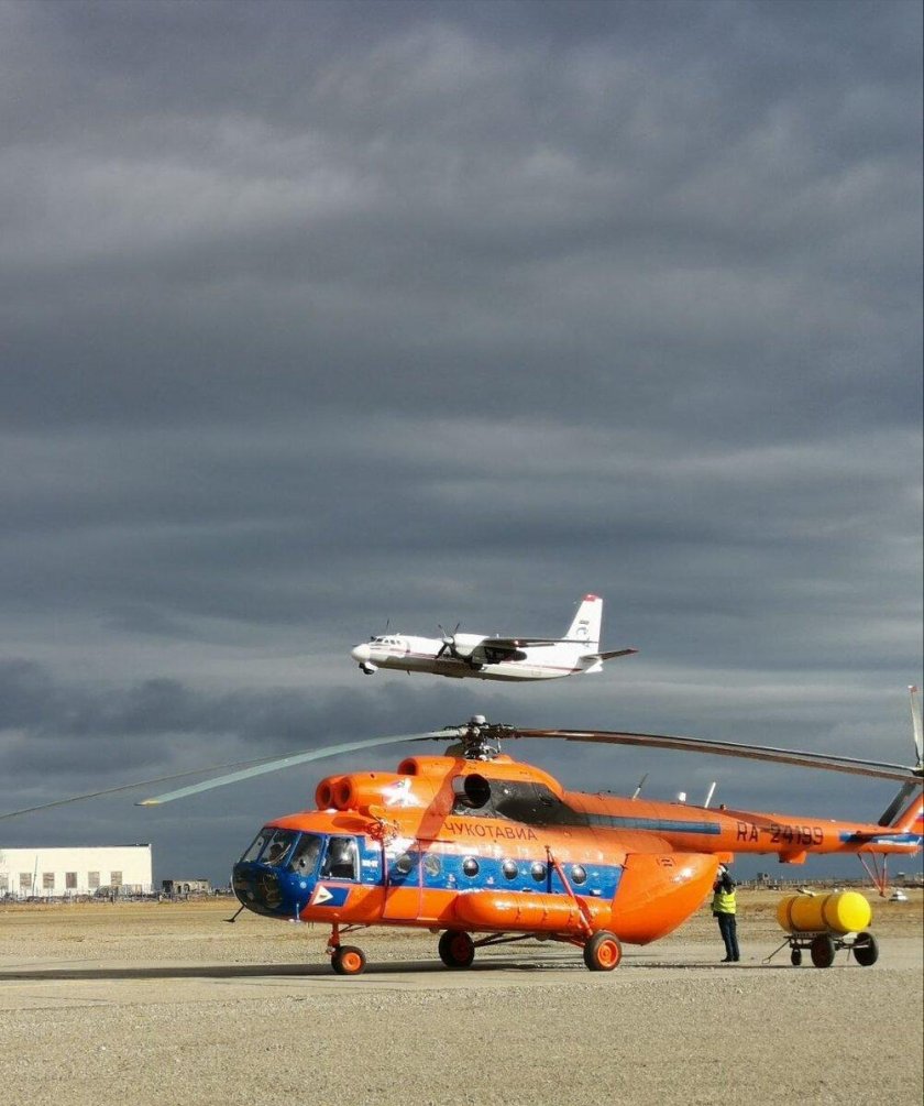 Вертолёт ми 8 чукотавиа