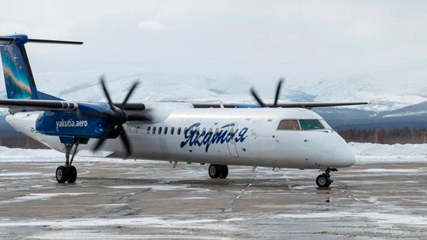 Авиакомпания Якутия Bombardier q300