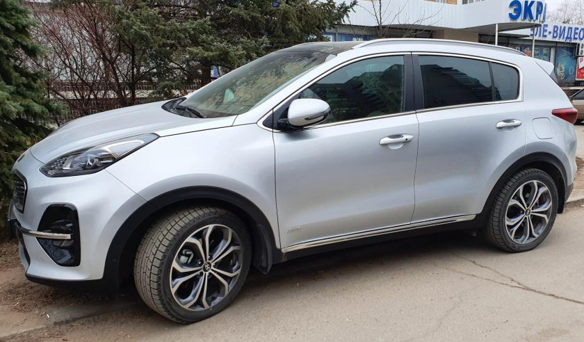 Киа Спортейдж 4 серебристый