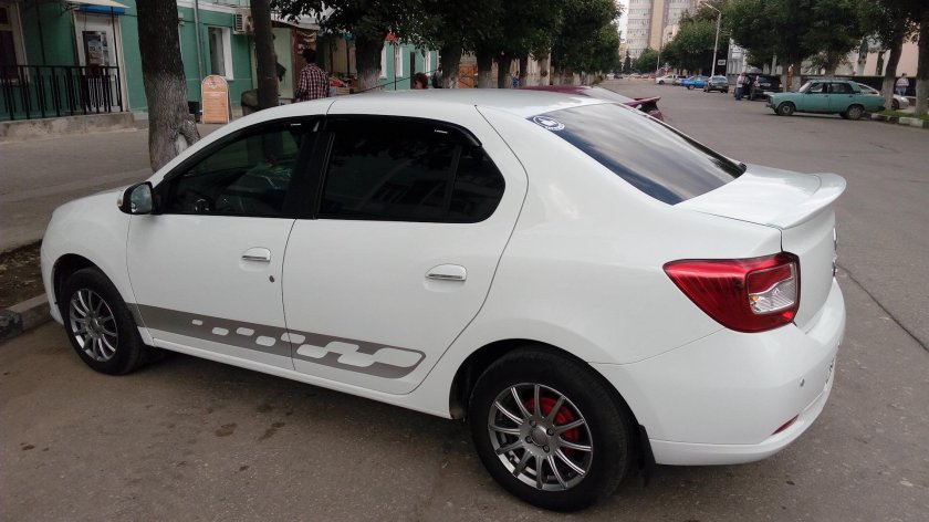 Рено логан 2 белый