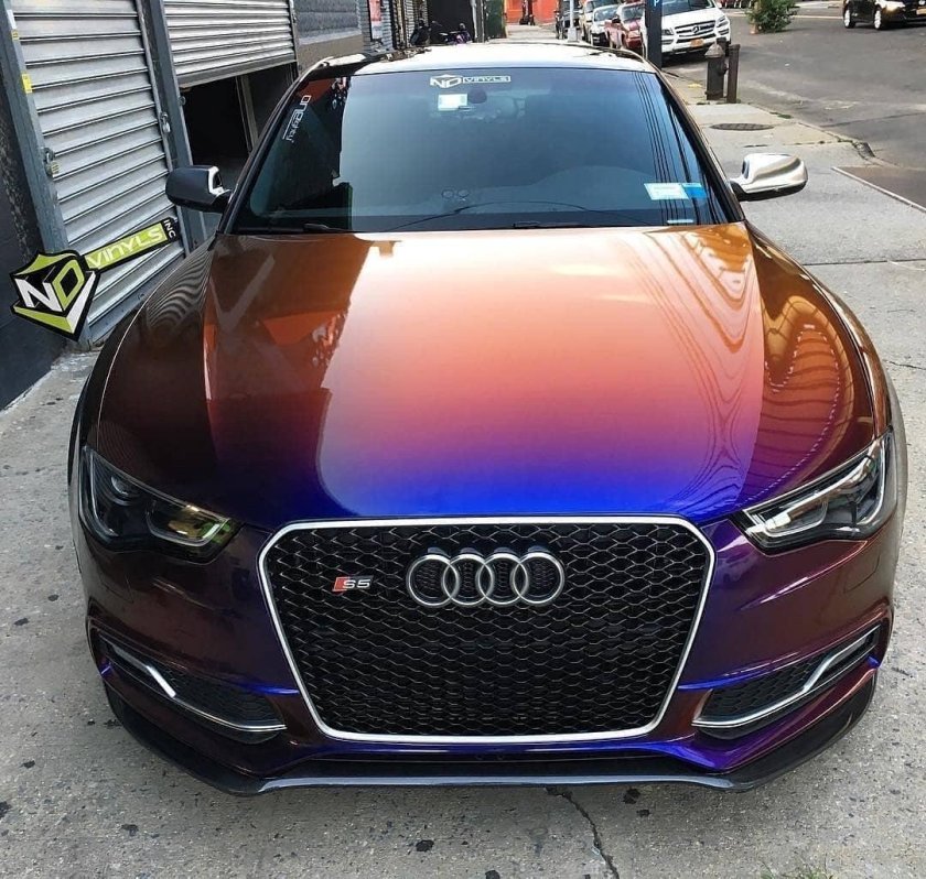 Ауди а6 цвет хамелеон красный