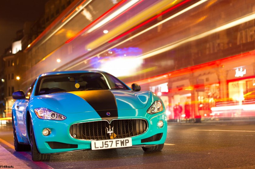 Мазерати бирюзовая
