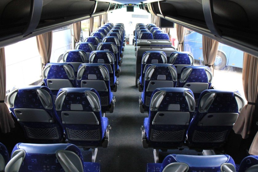 Туристический автобус внутри