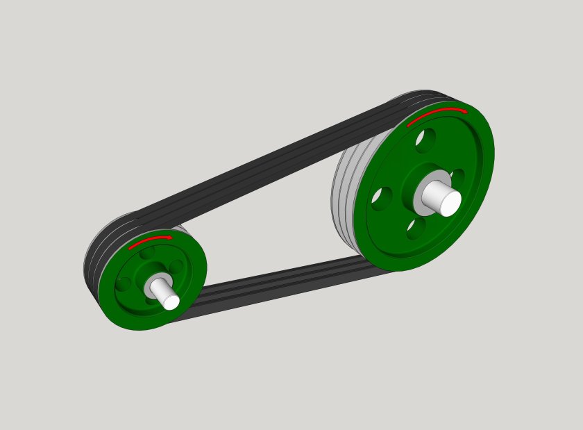 Ременная передача (шкив и ремень)
