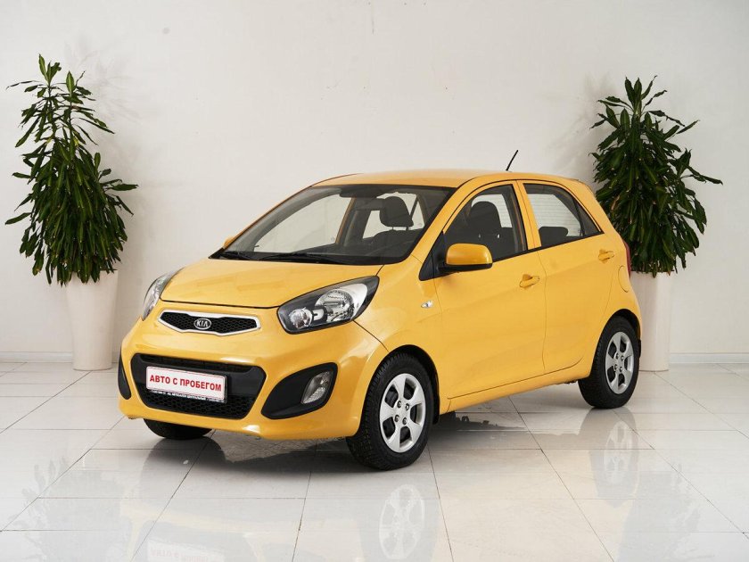 Киа Рио желтая