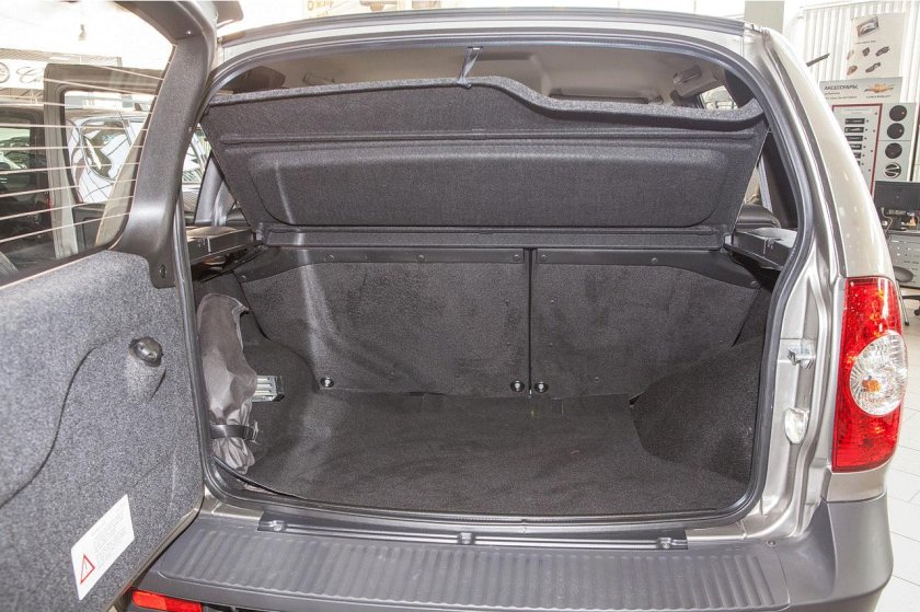 Объем багажника Шеви Нива