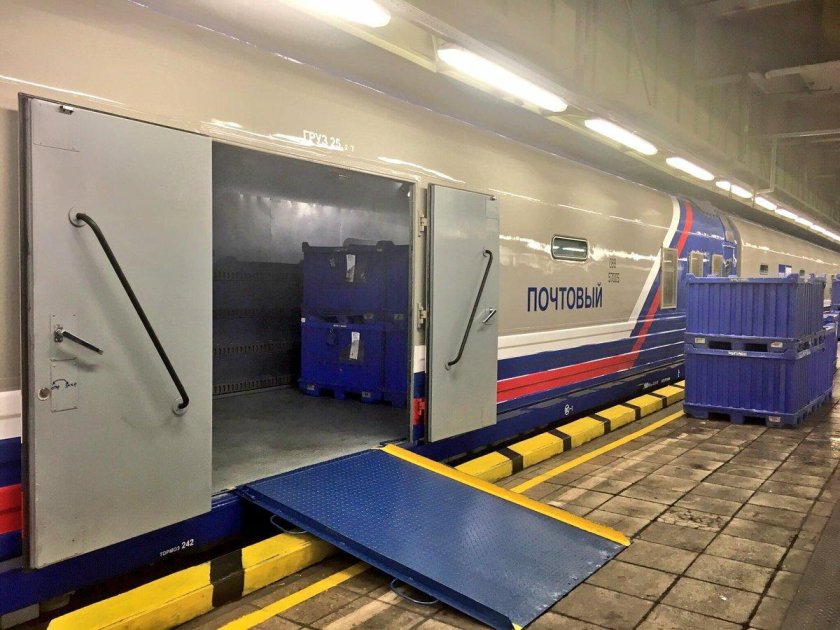 Почтово-багажный вагон РЖД