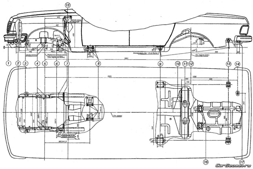 Волга 3110 схема кузова