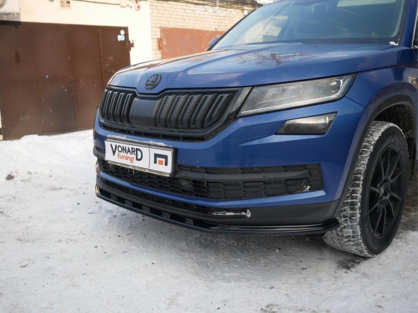 Vonard Customs сплиттер переднего бампера Skoda Octavia 4 a8