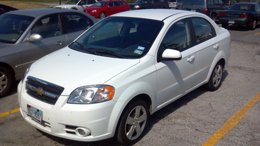 Шевроле Авео седан 2009 белый