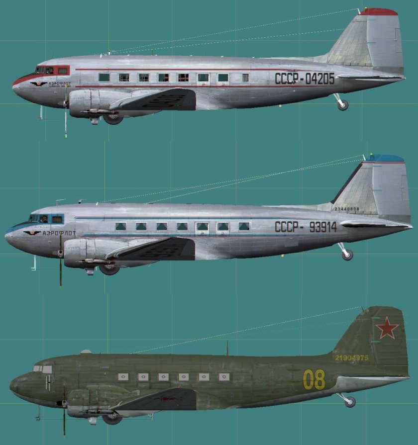 Советский самолет Douglas dc3