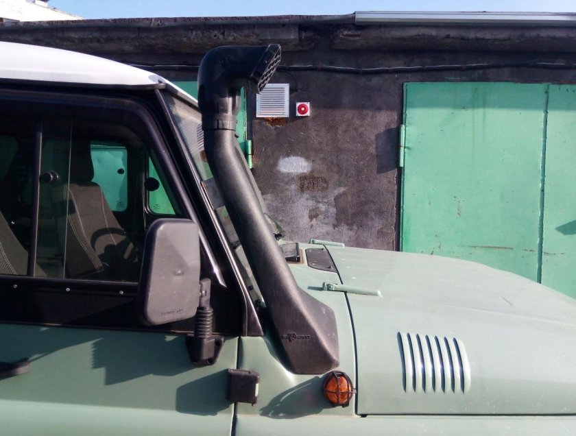 Шноркель на УАЗ Хантер