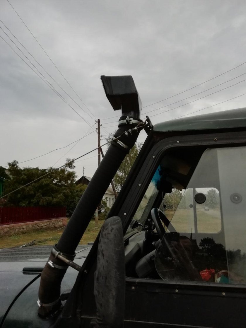 Шноркель на УАЗ Хантер