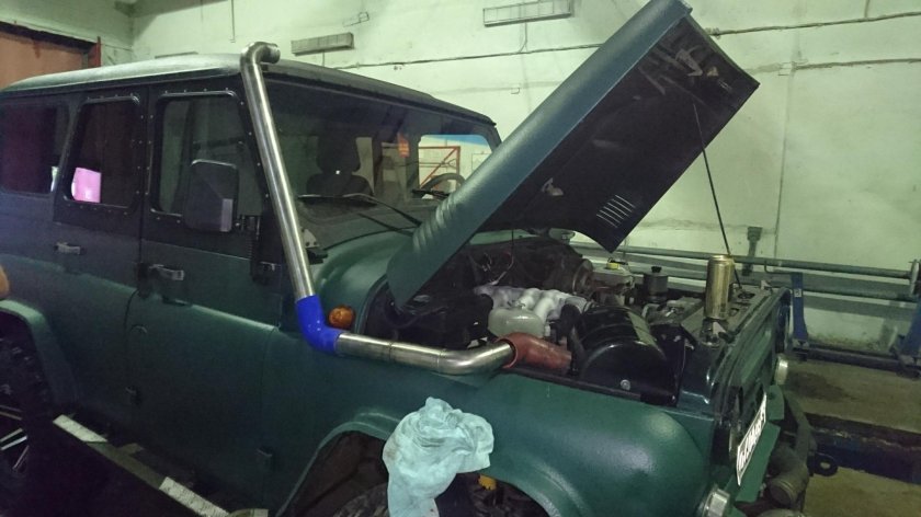 Шноркель на УАЗ Хантер