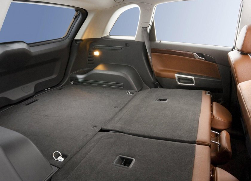 Опель Антара салон сзади