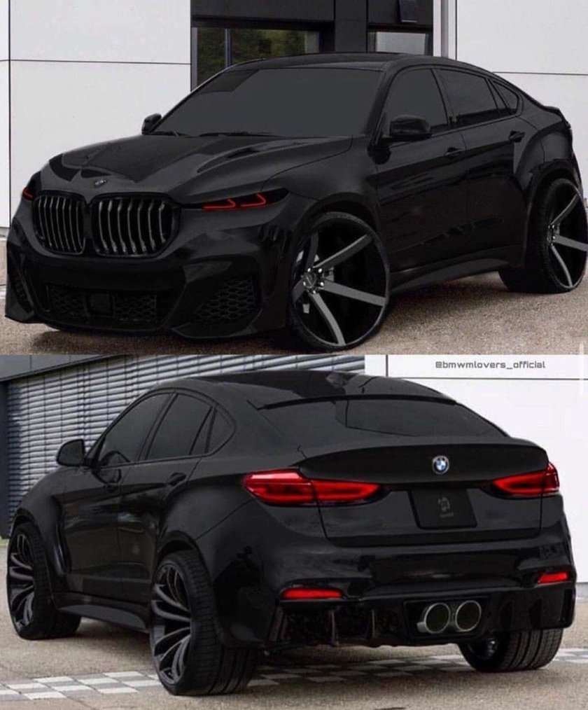 BMW x6 m черная