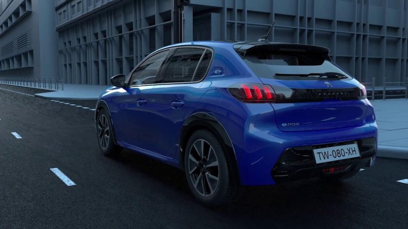 Peugeot электромобиль e-208
