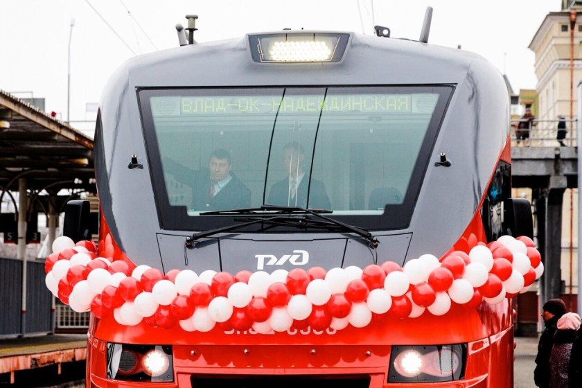 Новые электрички Владивосток