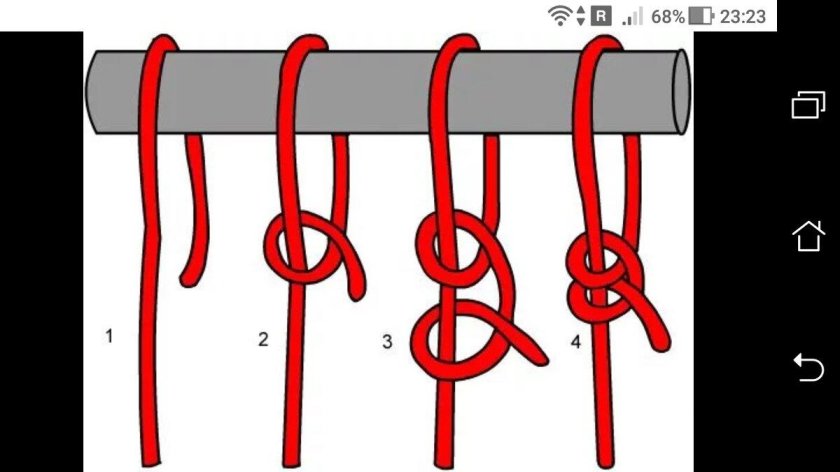 Двойной полуштык узел