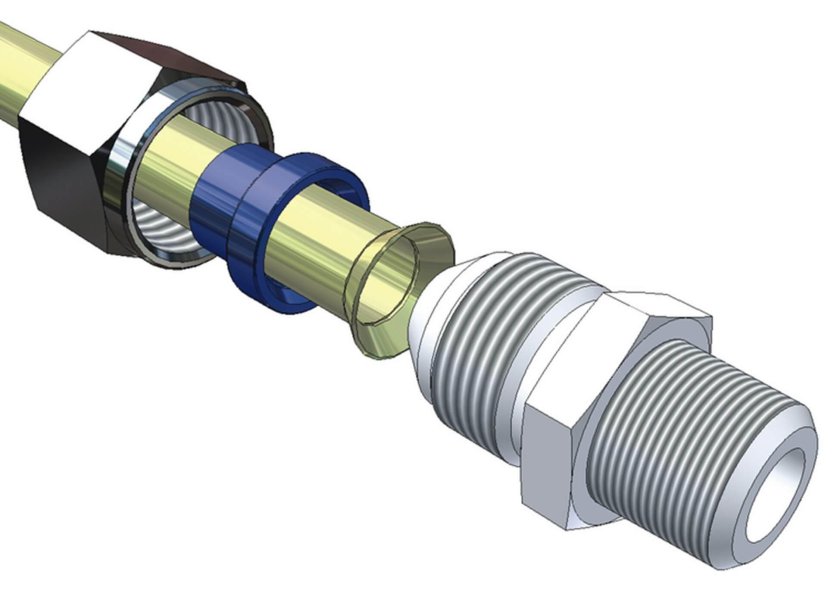 Соединения с развальцовкой труб