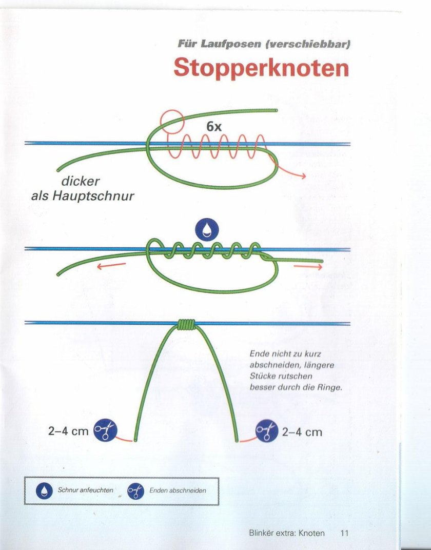 Скользящий поплавок стопорный узел