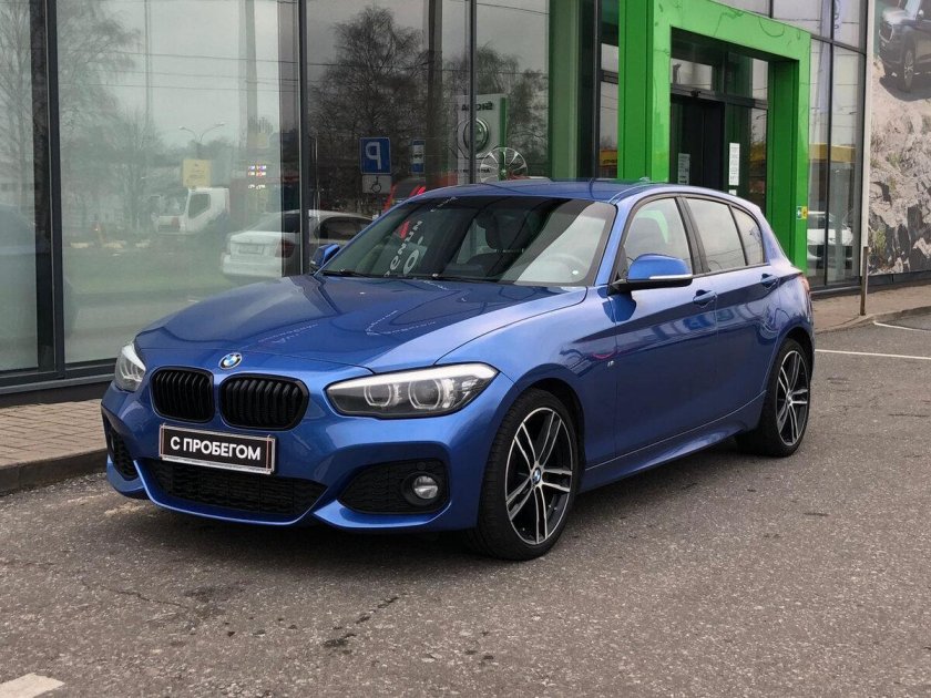 Красивые фото БМВ 1 серии синяя