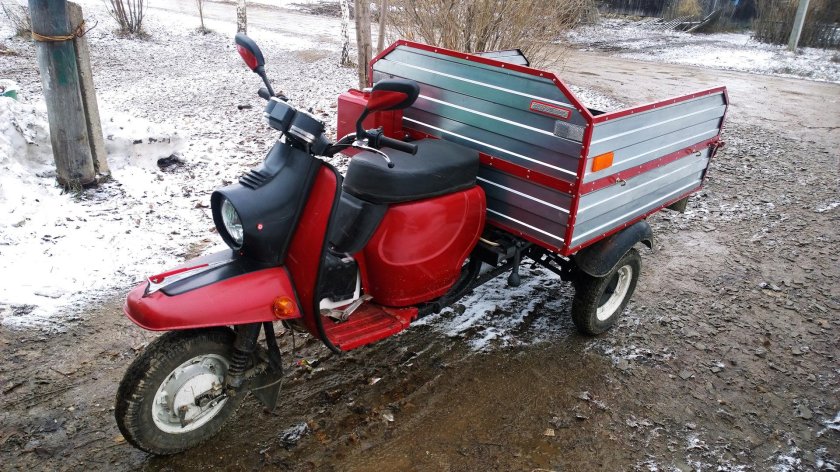 Грузовой мотороллер «муравей-3»