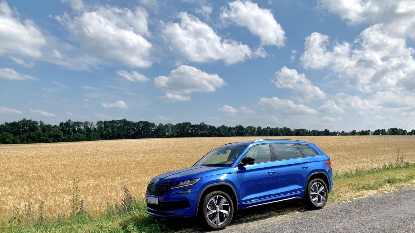 Шкода Кодиак синий