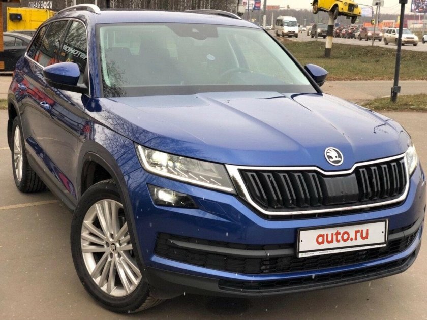Шкода Кодиак синий