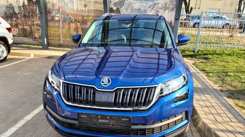 Skoda Kodiaq синий