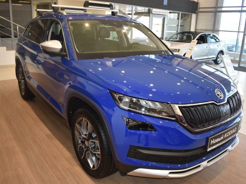 Шкода Кодиак 2021 синий