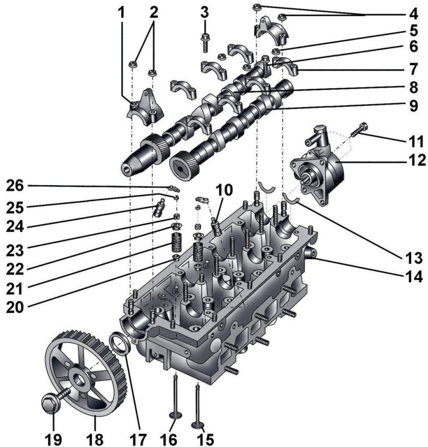 Ауди 100 1,8 ГБЦ два распредвала