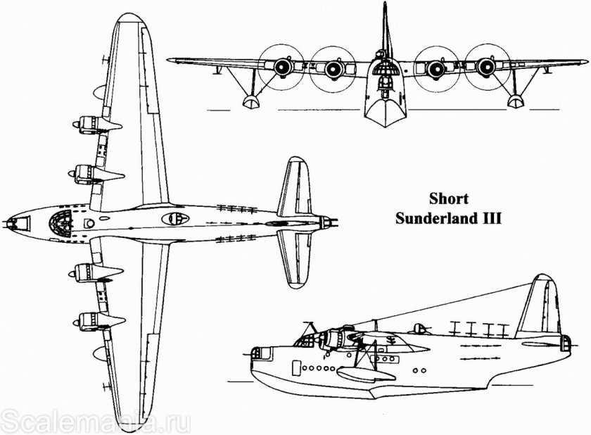 Short s.25 "Sunderland", летающая лодка