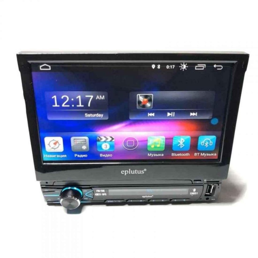 Eplutus 1 din с выдвижным экраном