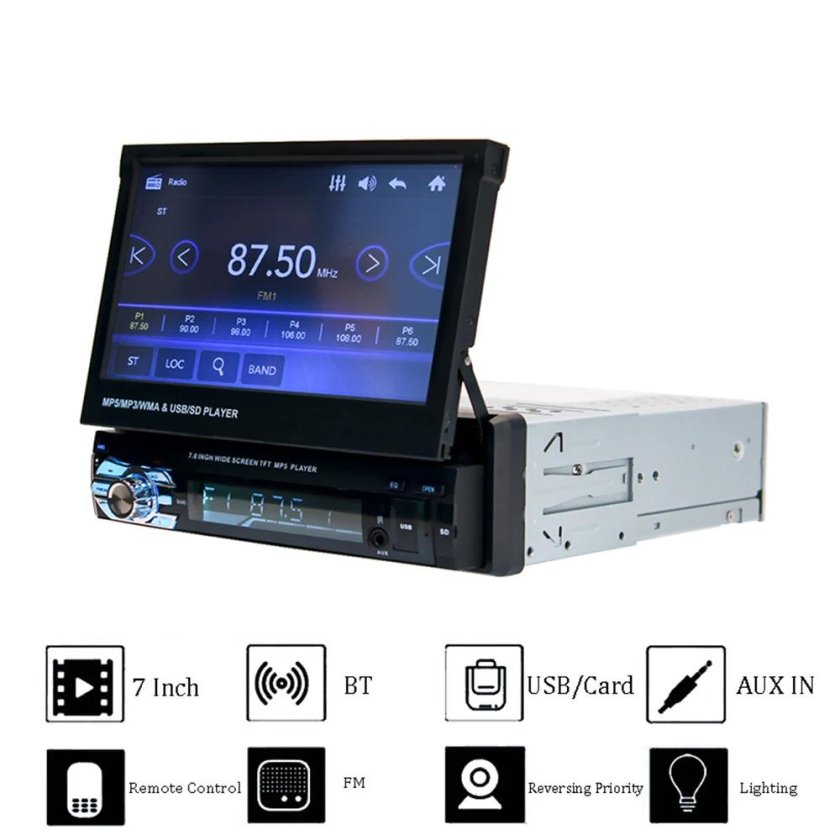 Китайский Pioneer с выдвижным экраном 1din