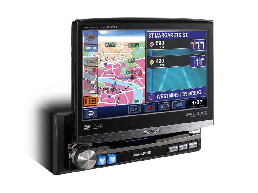 1 Din магнитола с выдвижным экраном Pioneer