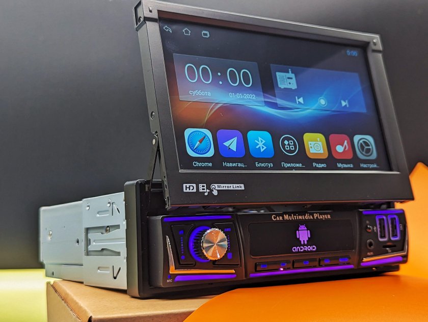 Выдвижная магнитола на андроиде