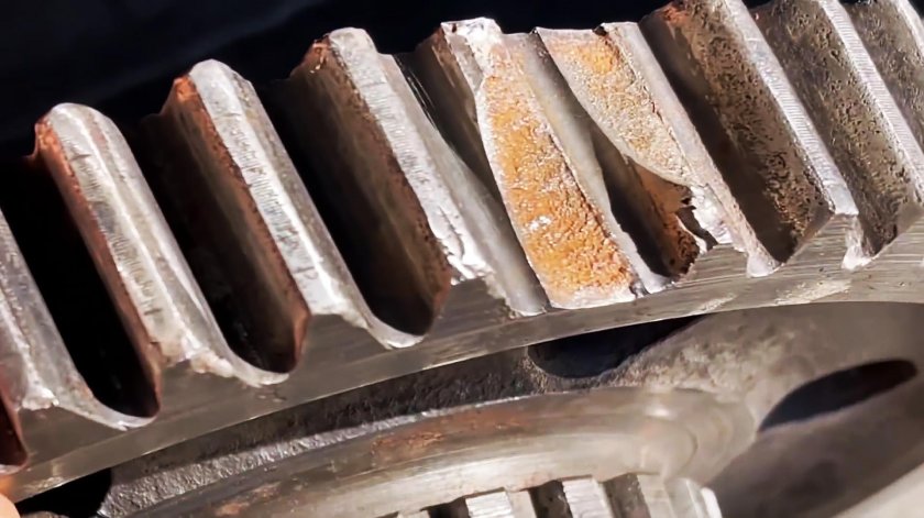 Наплавка зубьев шестерни